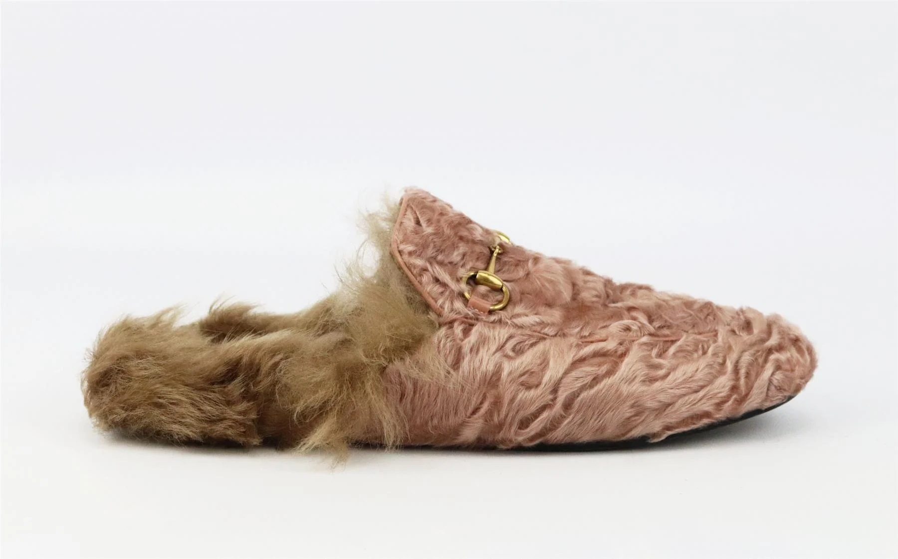 GUCCI PRINCETOWN SHEARLING LINED PERSIAN LAMB SLIPPERS EU 39 UK 6 US 9 - Image 2