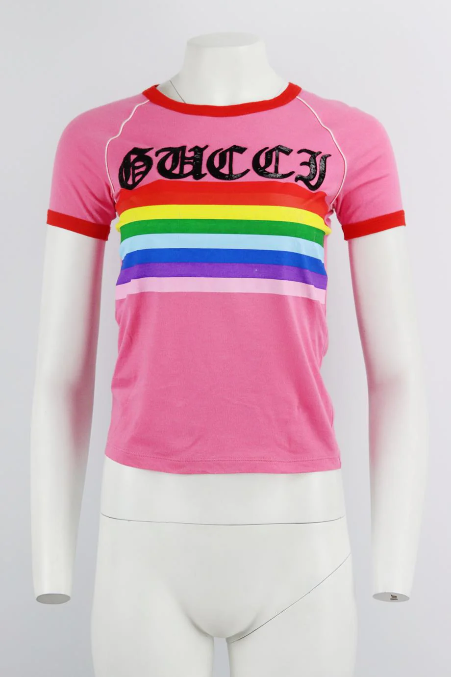 GUCCI PRINTED COTTON JERSEY T-SHIRT XSMALL - Image 2