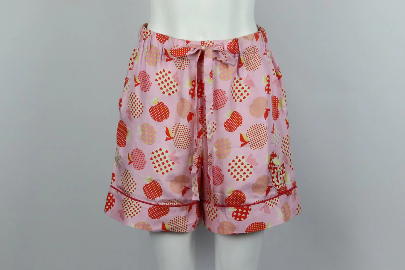 GUCCI PRINTED SILK TWILL SHORTS IT 42 UK 10 - Image 2