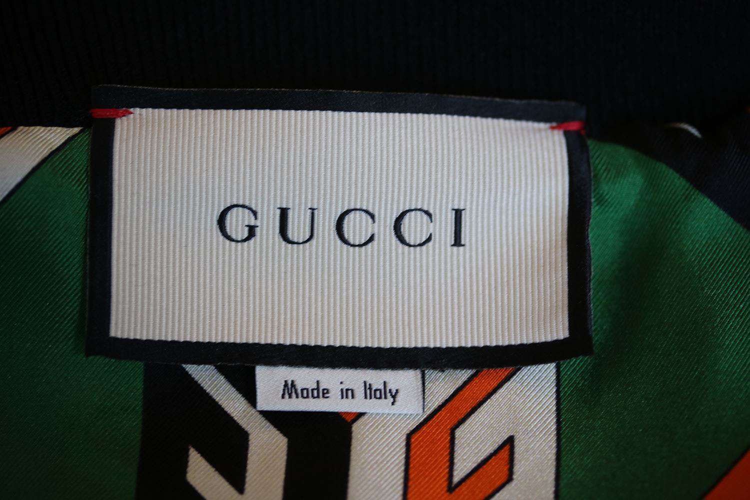 GUCCI RAINBOW CHEVRON STRIPED BOMBER JACKET SMALL - Image 5