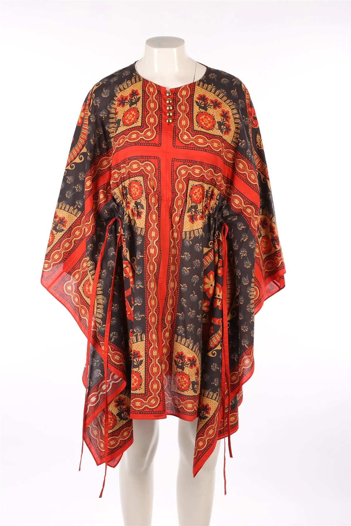 GUCCI RED COTTON MINI DRESS IT 40 UK 8 - Image 2