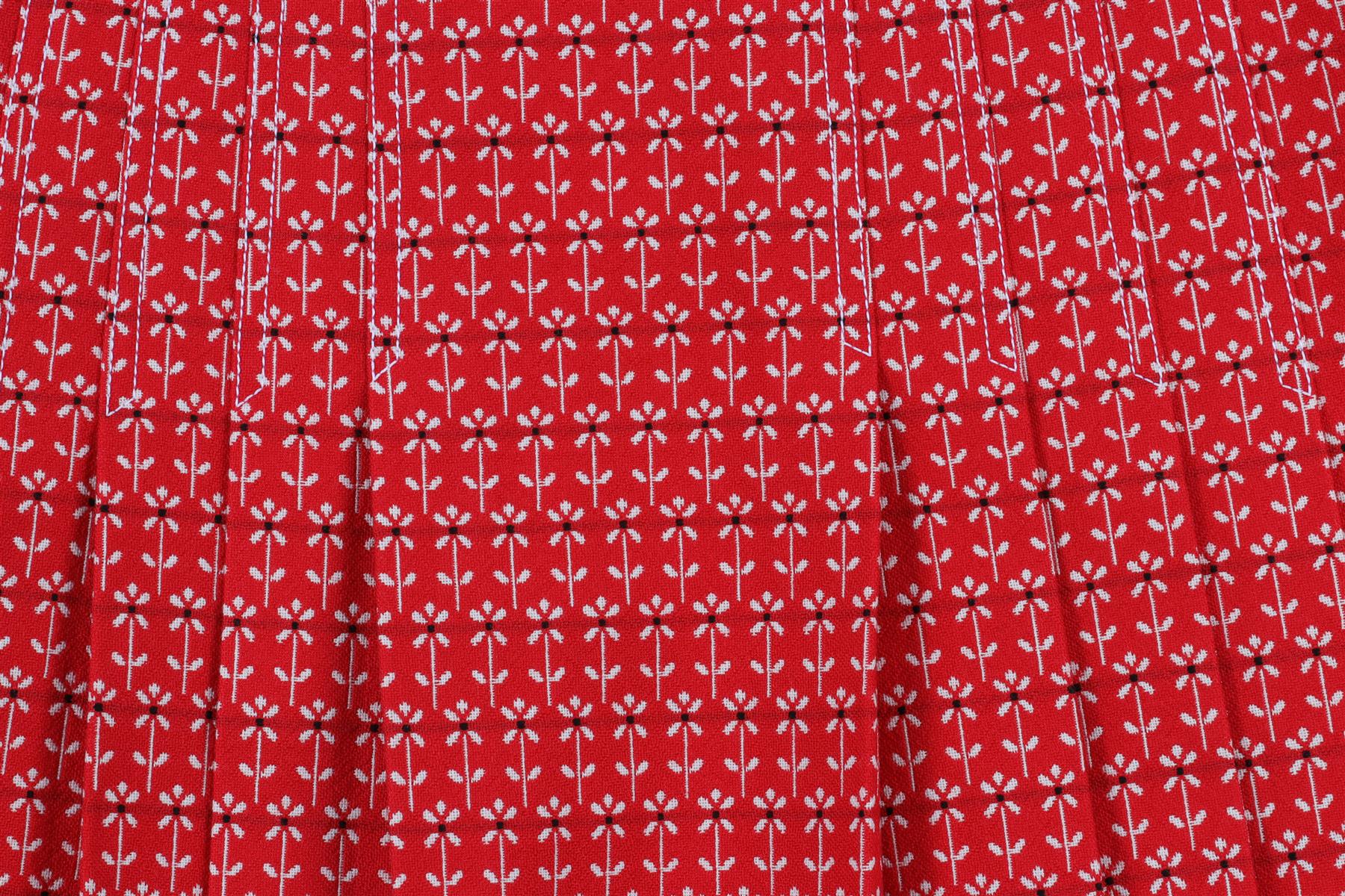 GUCCI RED COTTON MINI SKIRT IT 38 UK 6 - Image 5