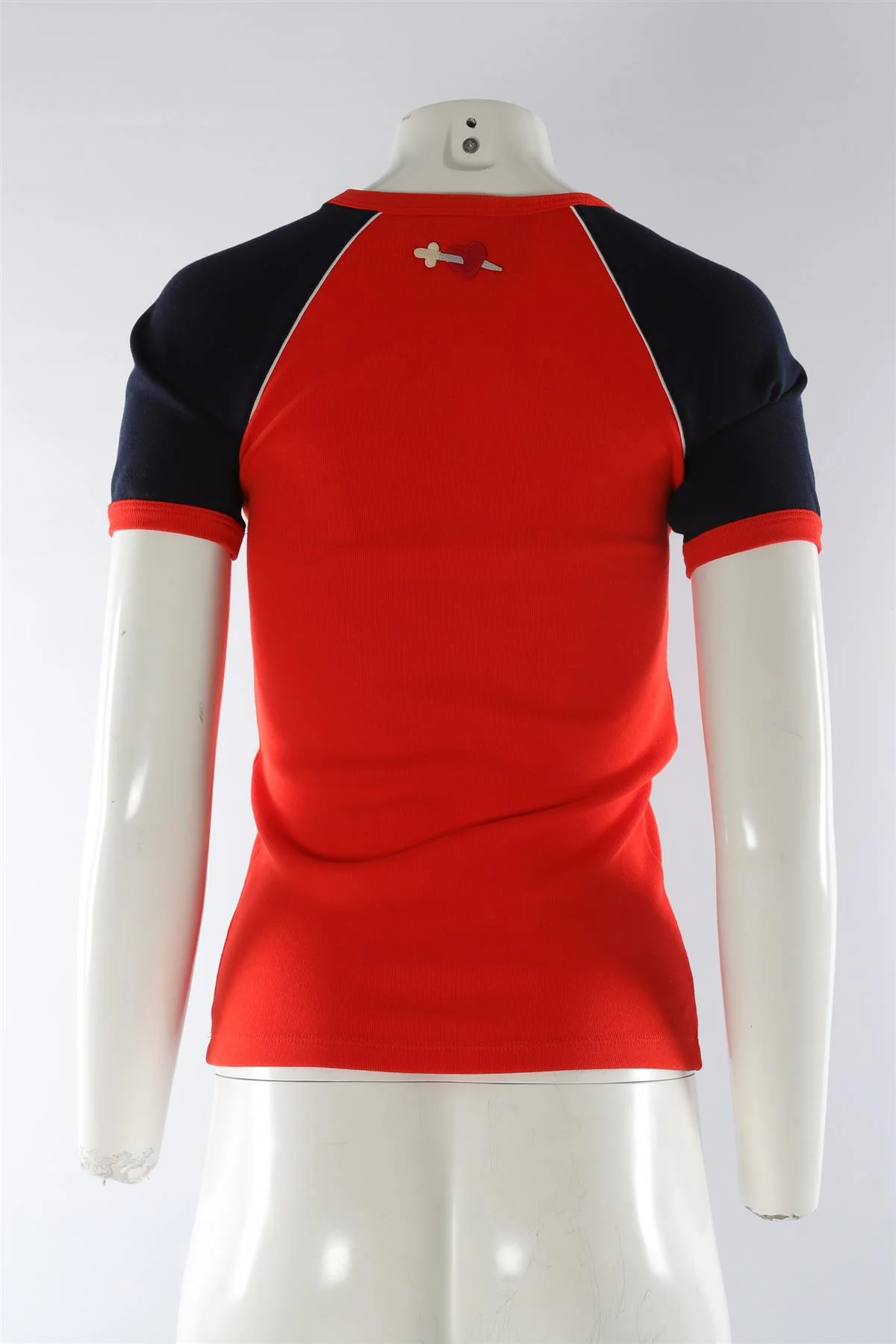 GUCCI RED COTTON TOP XSMALL - Image 4