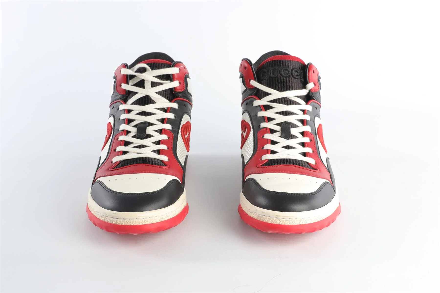 GUCCI RED MAC80 LEATHER SNEAKERS EU 40 UK 7 US 10 - Image 3
