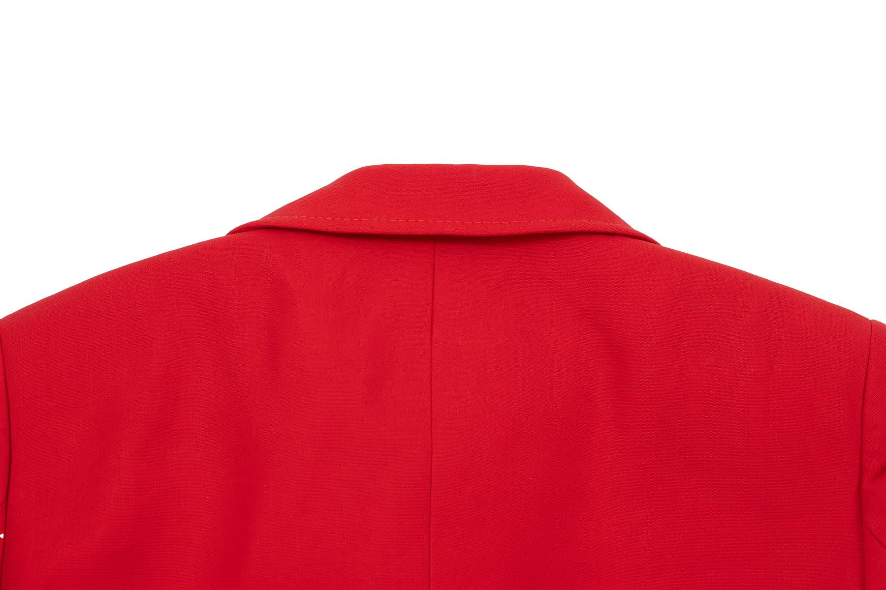 GUCCI RED SILK JACKET IT 38 UK 6 - Image 4
