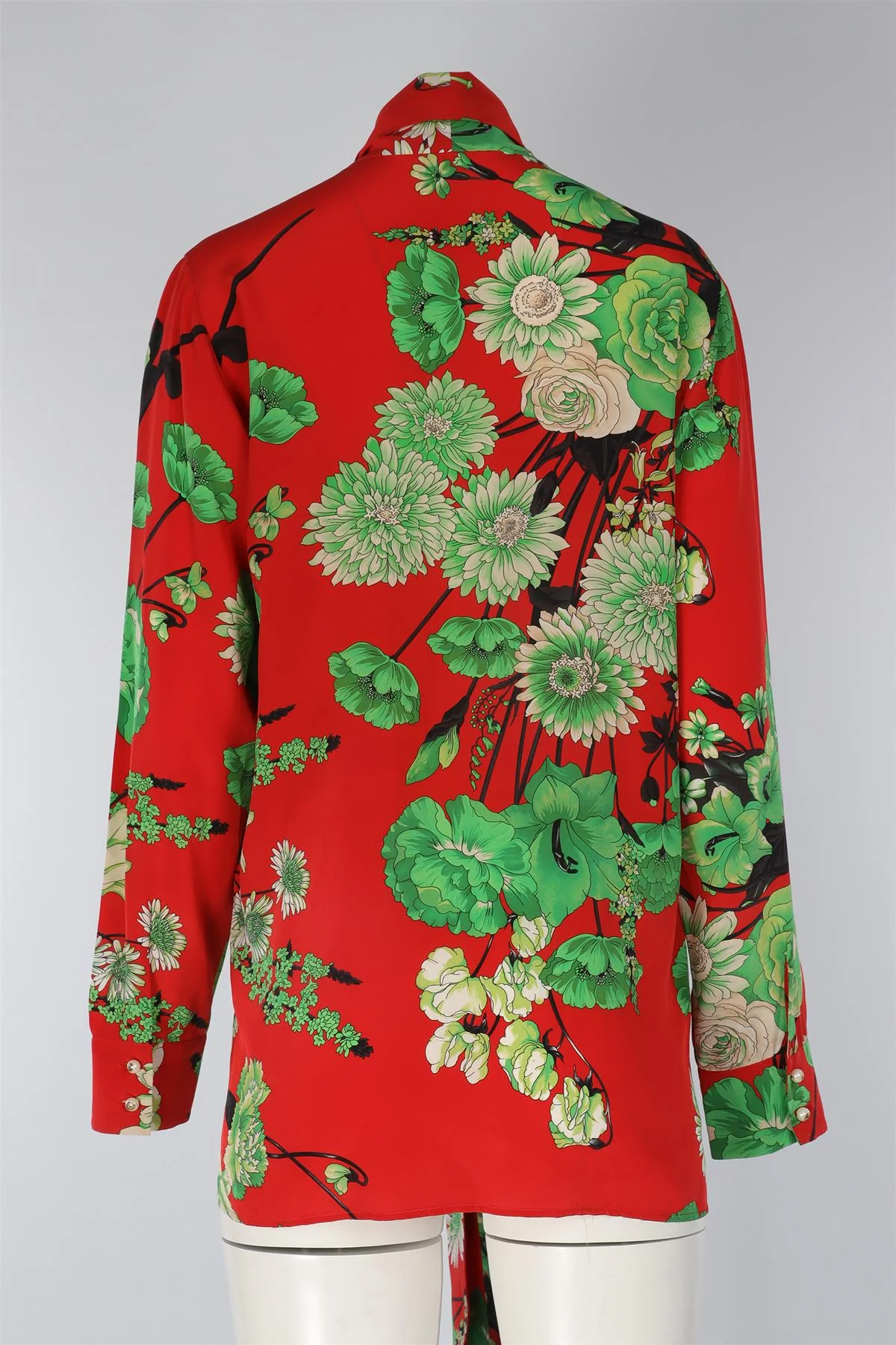 GUCCI RED SILK TOP IT 48 UK 16 - Image 4