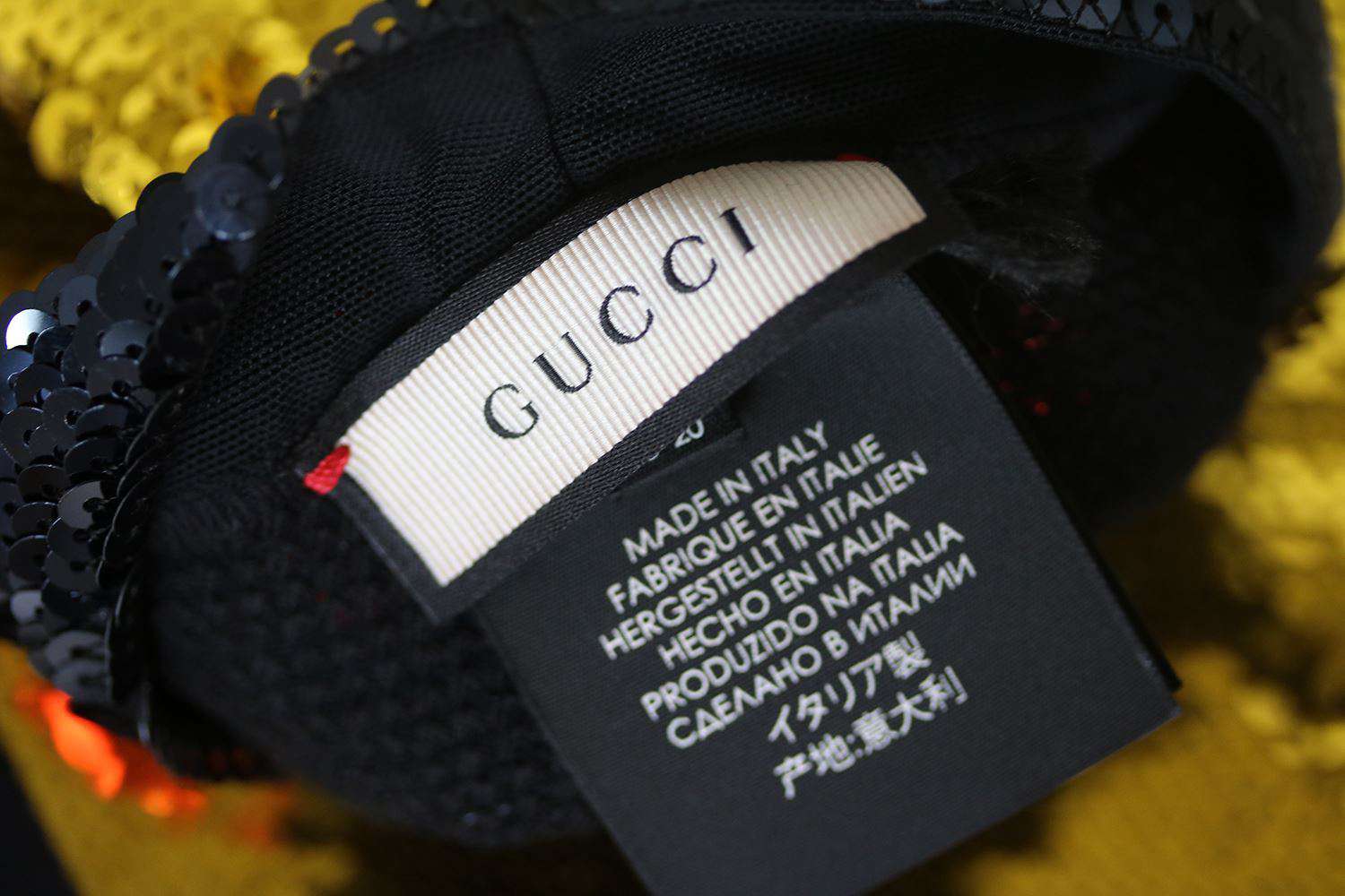 GUCCI STRIPED SEQUINED STRETCH-MESH SOCKS SMALL - Image 2