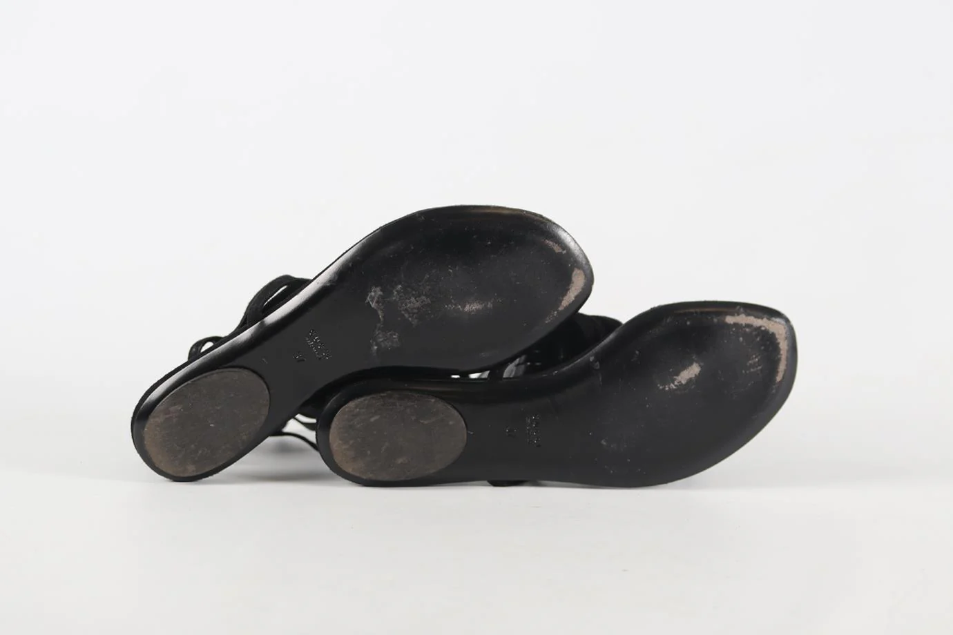 GUCCI SUEDE SANDALS EU 37 UK 4 US 7 - Image 5