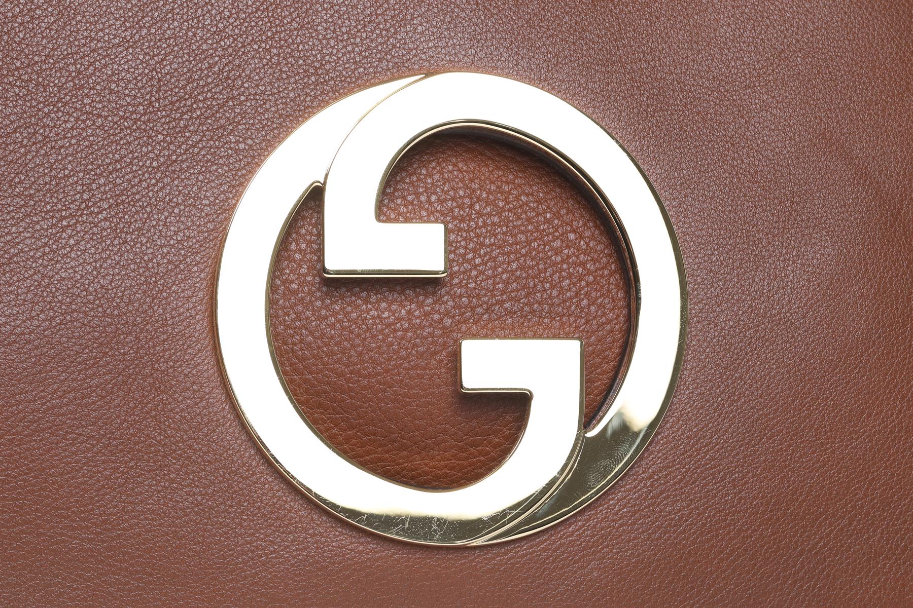 GUCCI TAN BLONDIE MEDIUM GG LEATHER SHOULDER BAG - Image 11