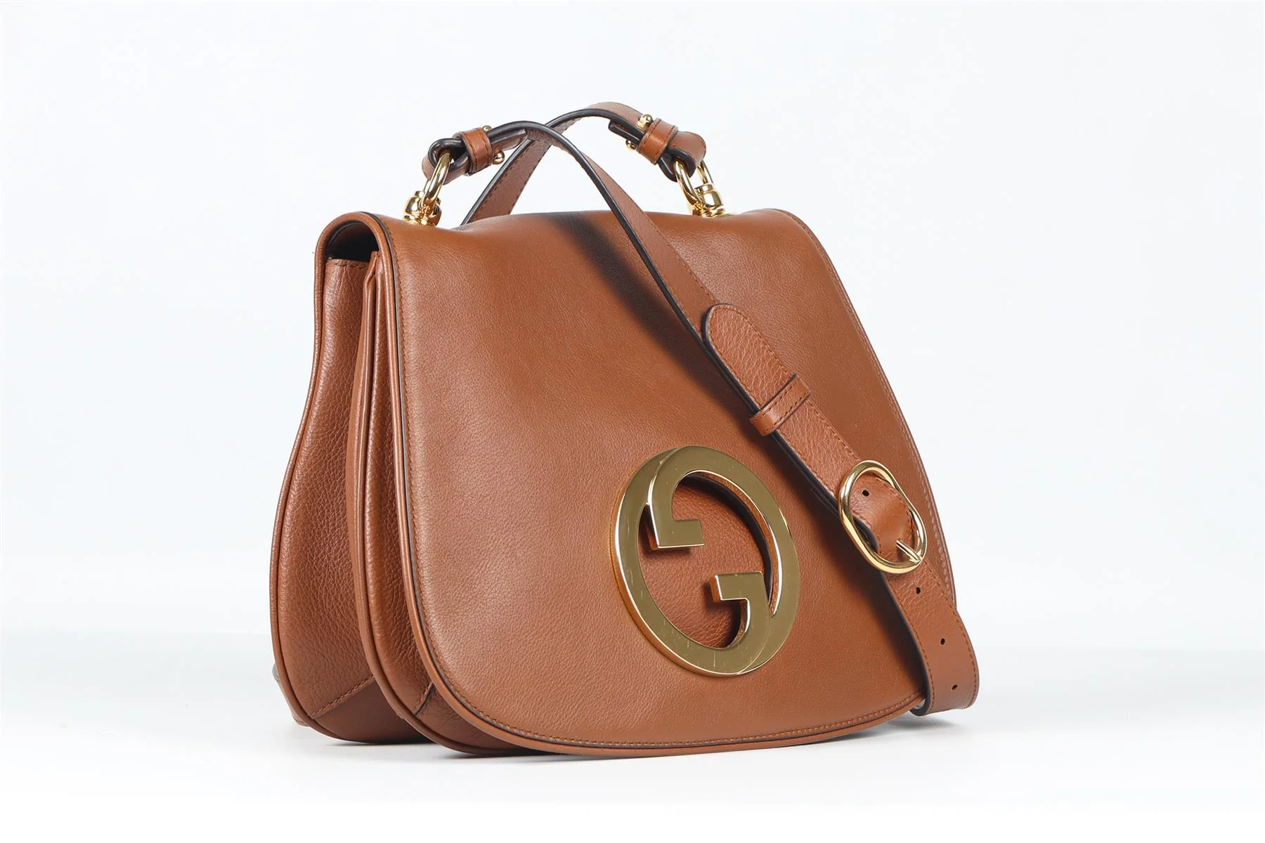 GUCCI TAN BLONDIE MEDIUM GG LEATHER SHOULDER BAG - Image 4