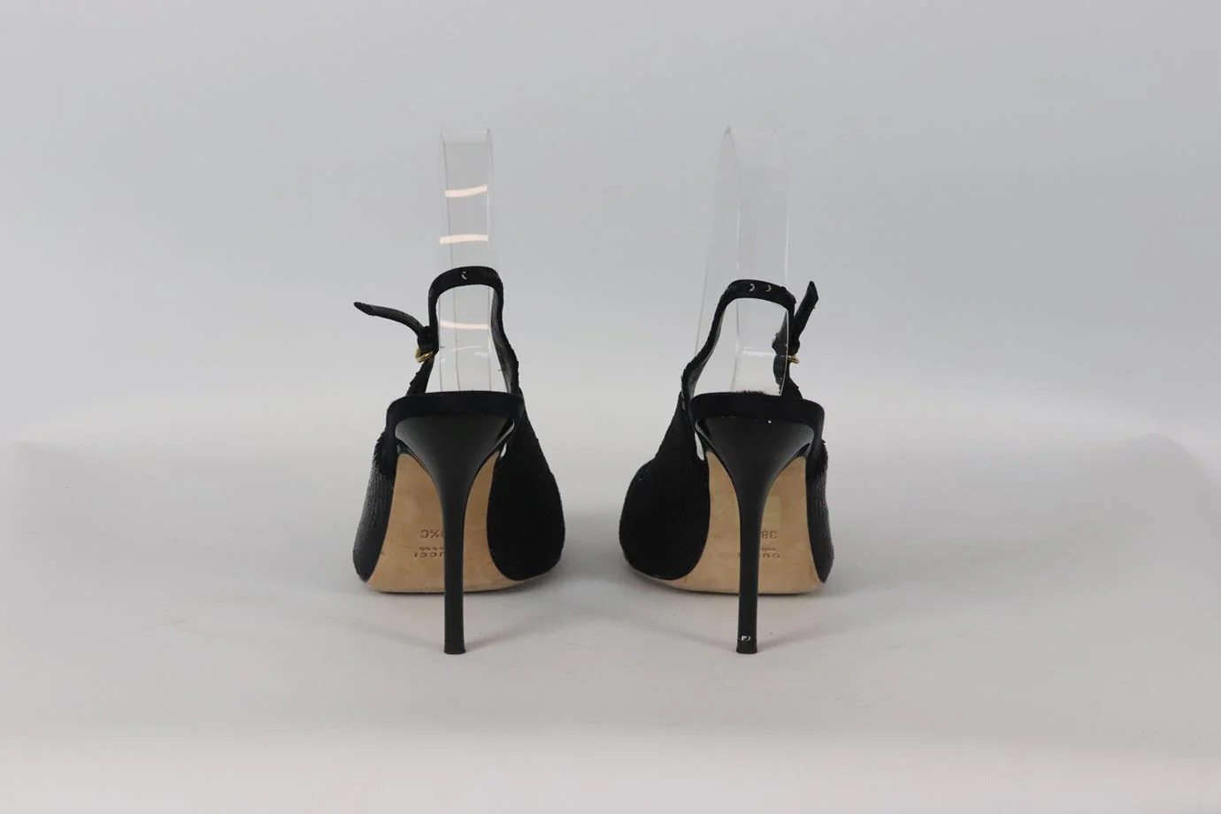 GUCCI VINTAGE SEQUINED SATIN SLINGBACK PUMPS EU 38.5 UK 5.5 US 8.5 - Image 4