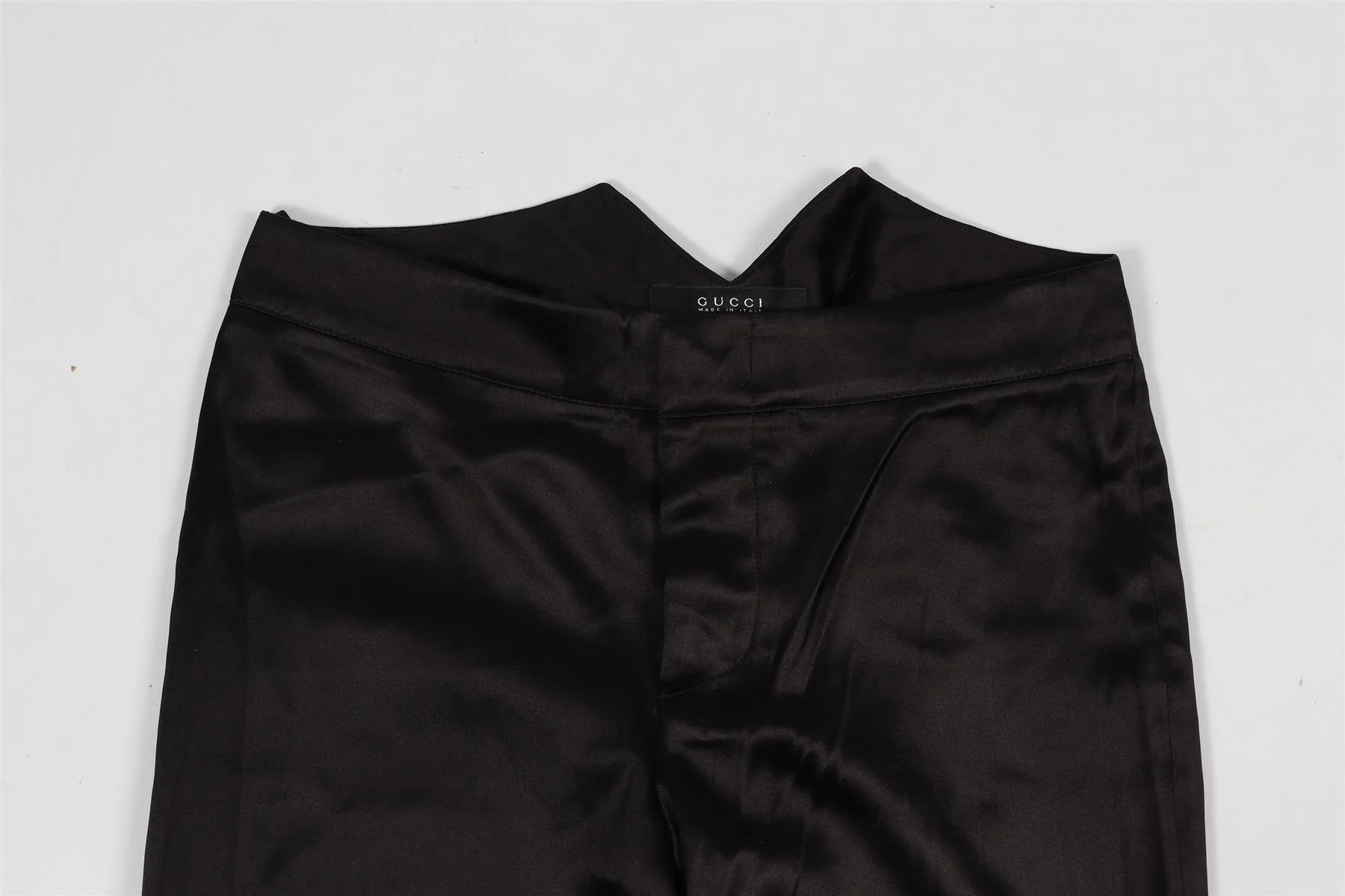 GUCCI VINTAGE SILK BLEND SKINNY PANTS IT 38 UK 6 - Image 3