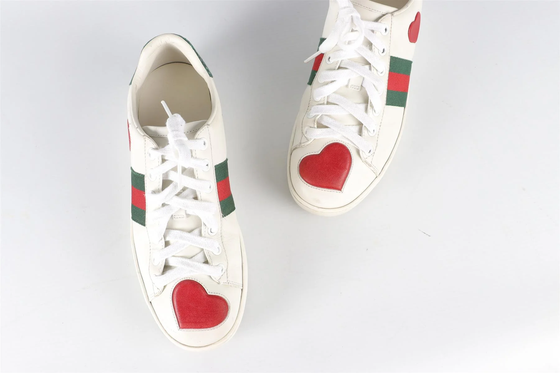 GUCCI WHITE ACE LEATHER SNEAKERS EU 36.5 UK 3.5 US 6.5 - Image 4