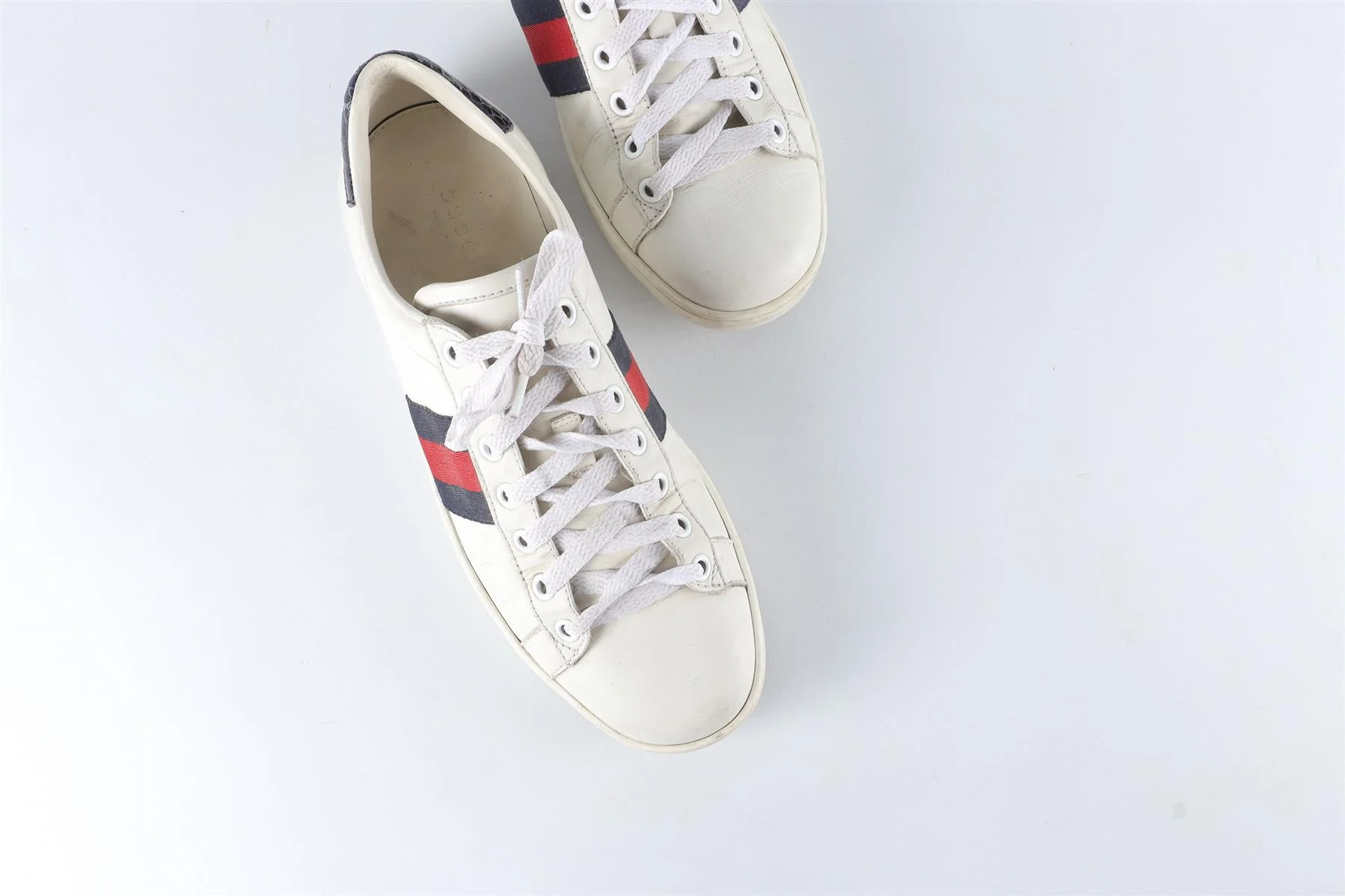 GUCCI WHITE ACE LEATHER SNEAKERS EU 38 UK 5 US 8 - Image 4