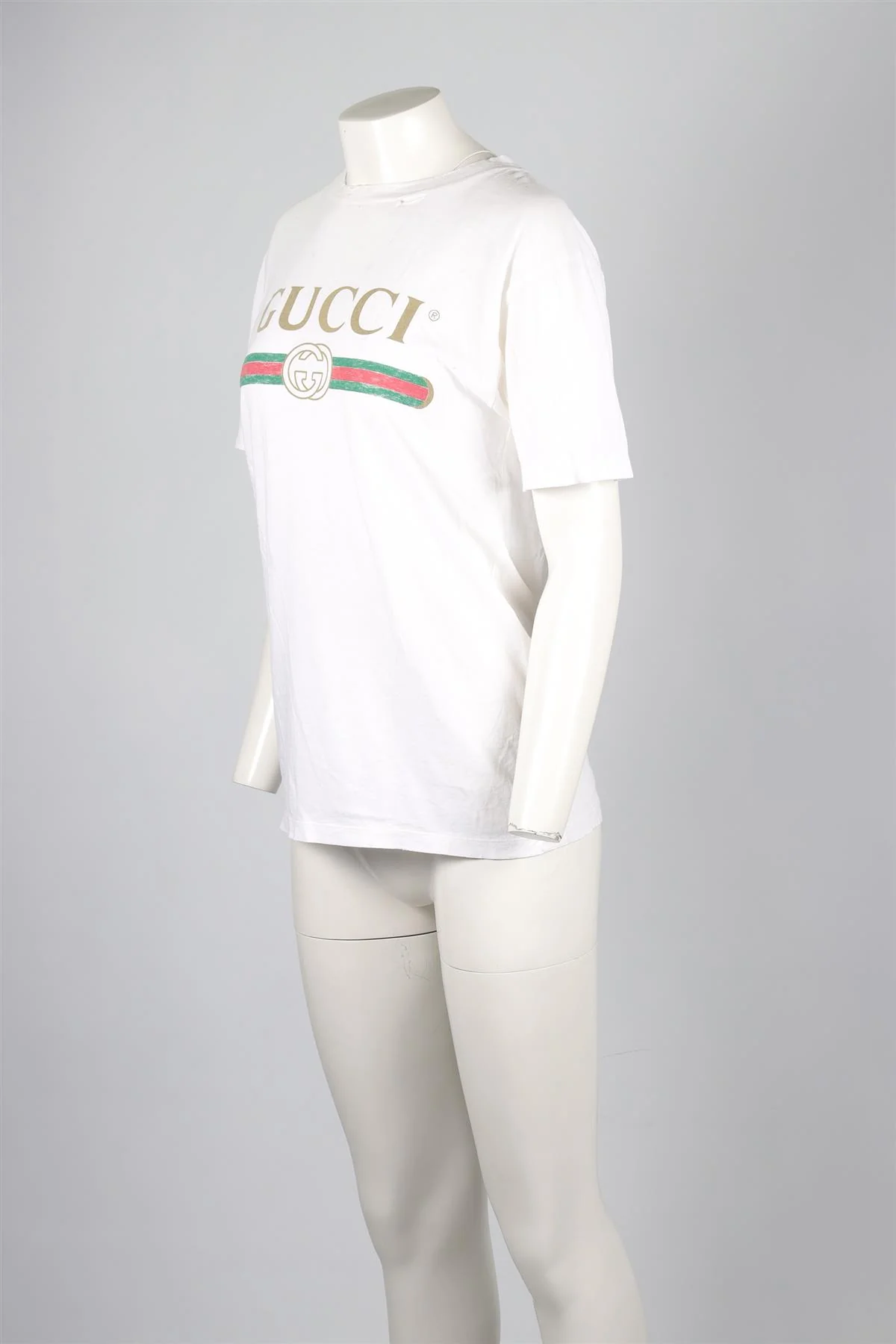 GUCCI WHITE COTTON T-SHIRT XXSMALL - Image 3