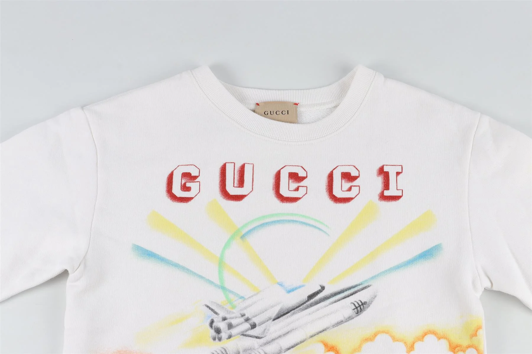 GUCCI WHITE KIDS BOYS SWEATSHIRT 8 YEARS - Image 3