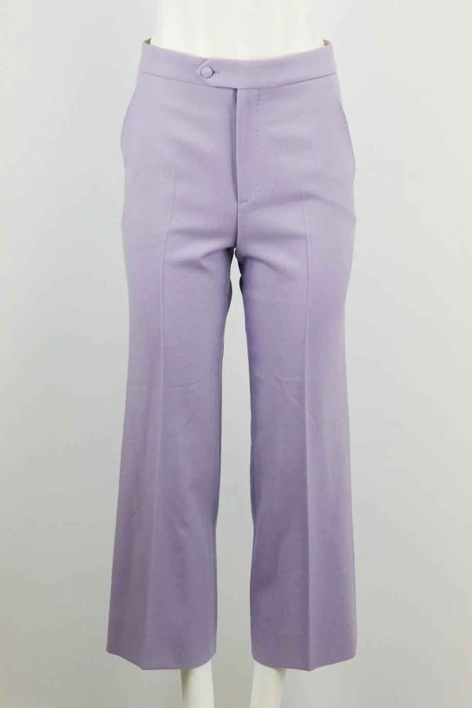GUCCI WOOL STRAIGHT LEG PANTS IT 36 UK 4 - Image 2