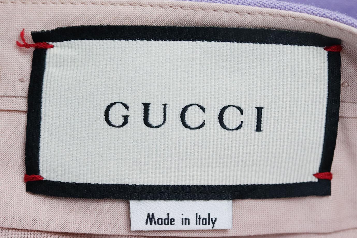 GUCCI WOOL STRAIGHT LEG PANTS IT 36 UK 4 - Image 5