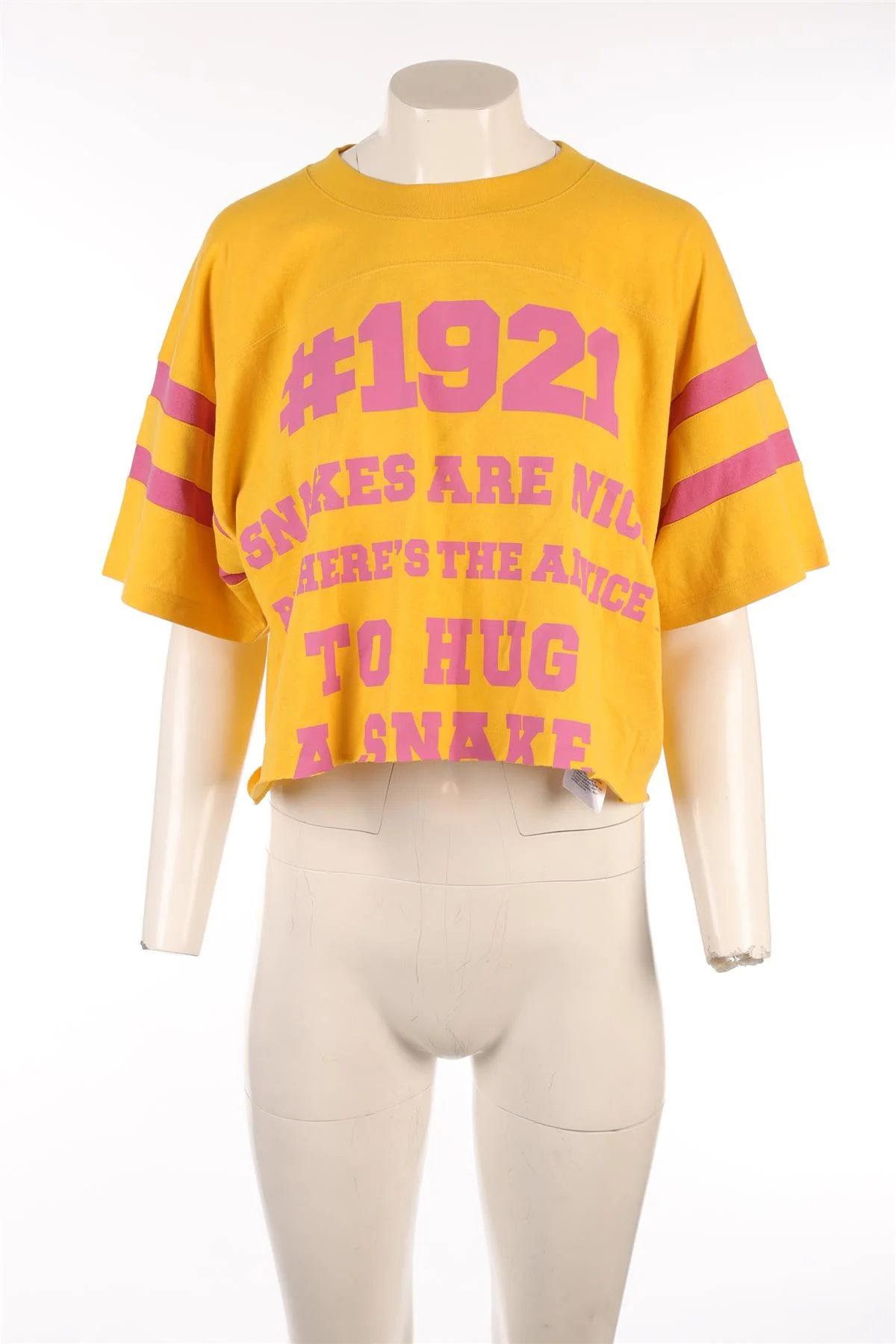 GUCCI YELLOW COTTON T-SHIRT XSMALL - Image 2