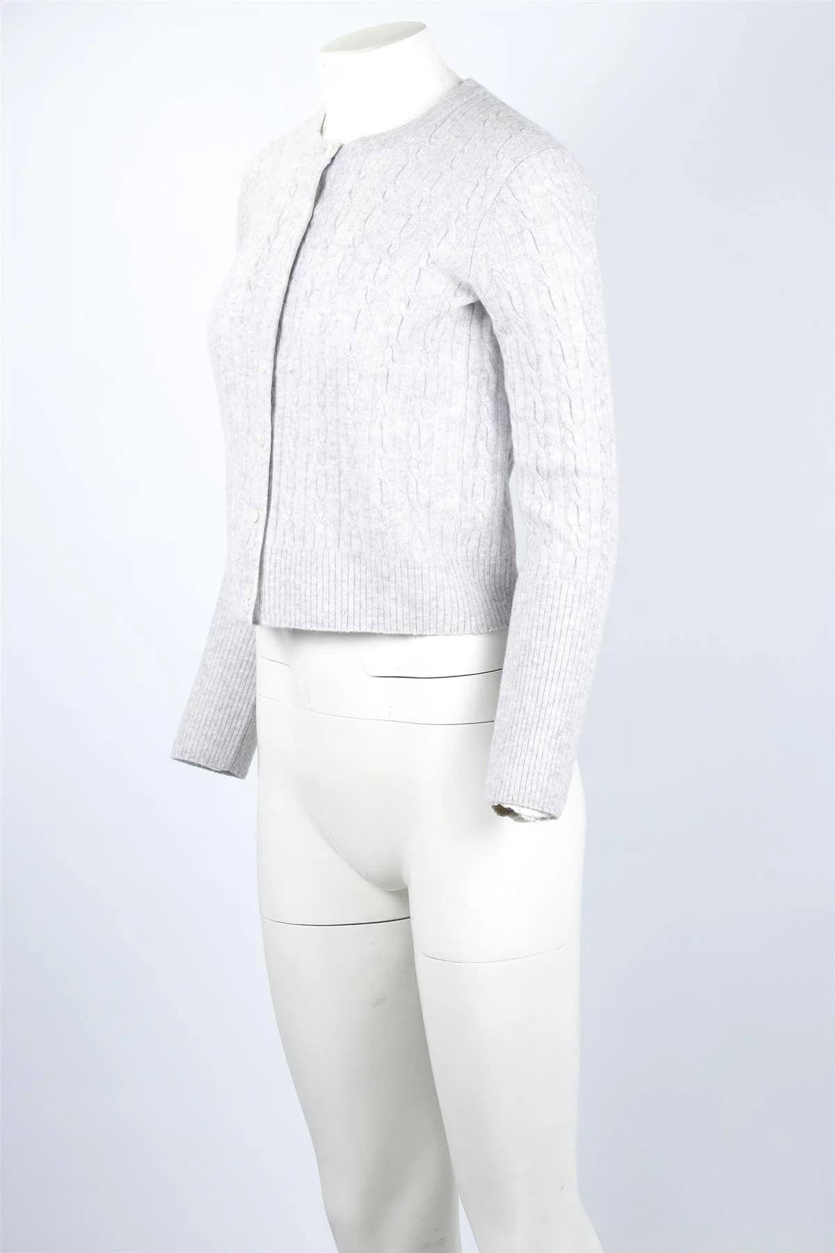 GUEST IN RESIDENCE GREY CASHMERE CARDIGAN SMALL - Image 3
