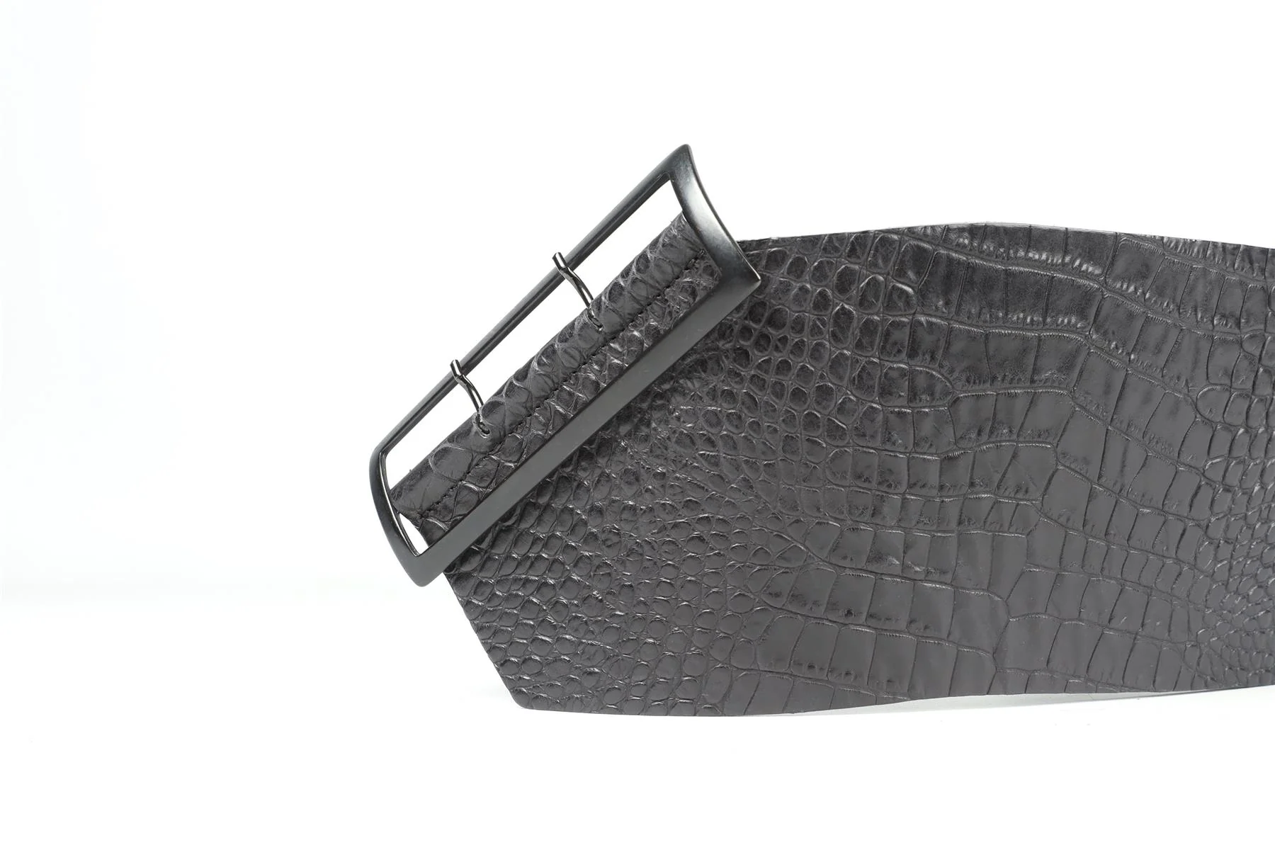 HAIDER ACKERMANN BLACK 2011 LEATHER WAIST BELT SMALL - Image 3