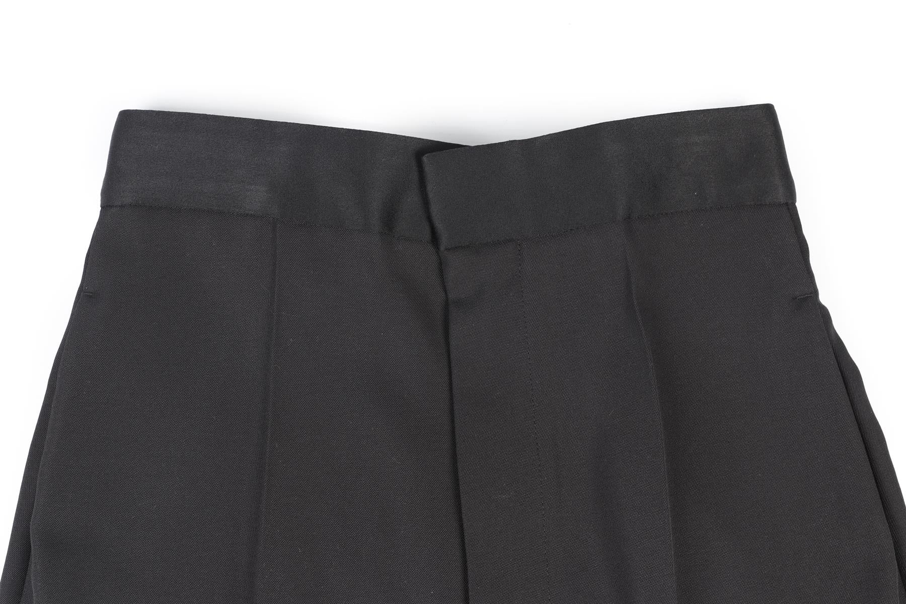HAIDER ACKERMANN BLACK WOOL STRAIGHT LEG PANTS FR 36 UK 8 - Image 3