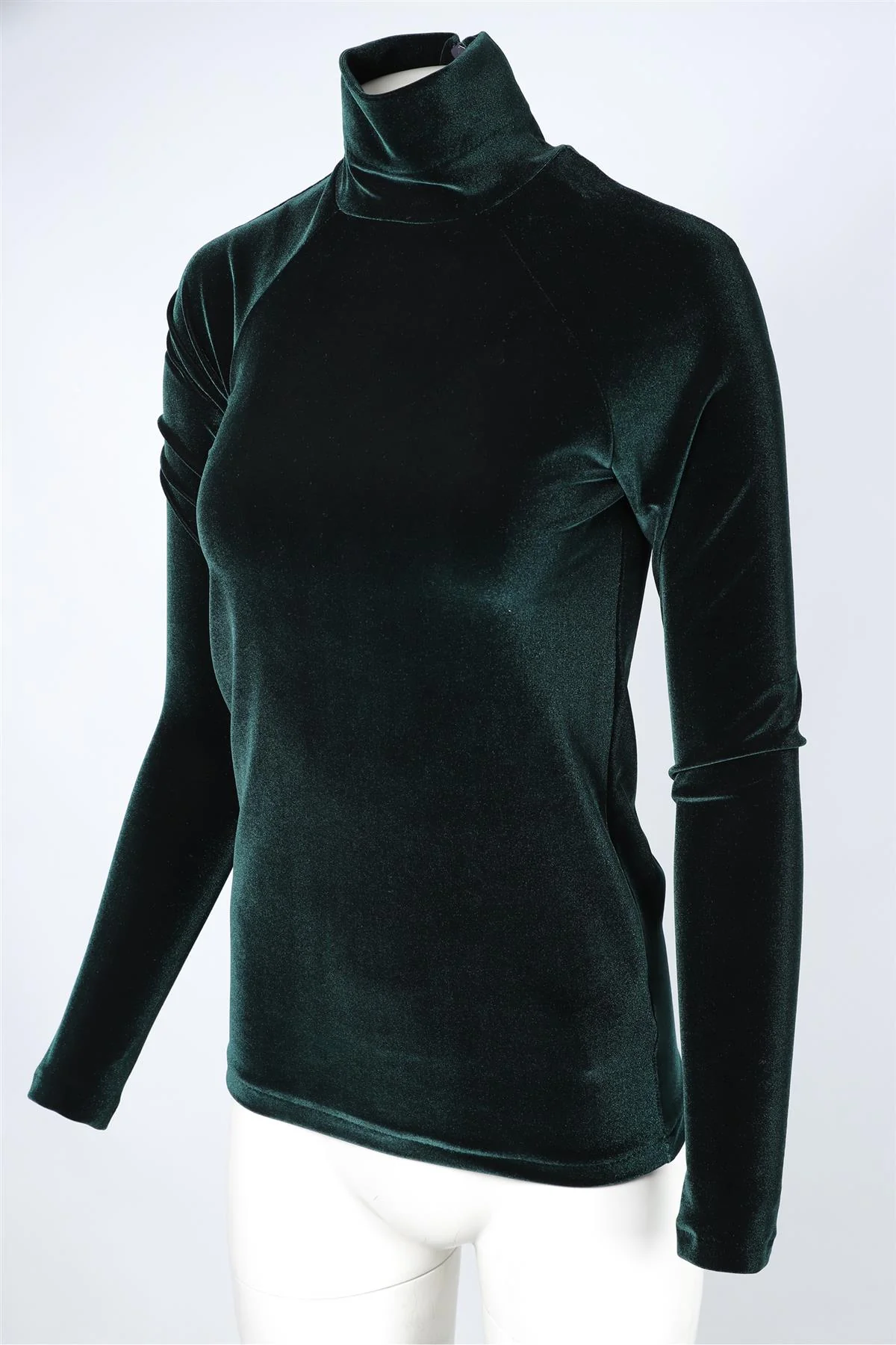 HAIDER ACKERMANN GREEN VELVET TOP XSMALL - Image 3