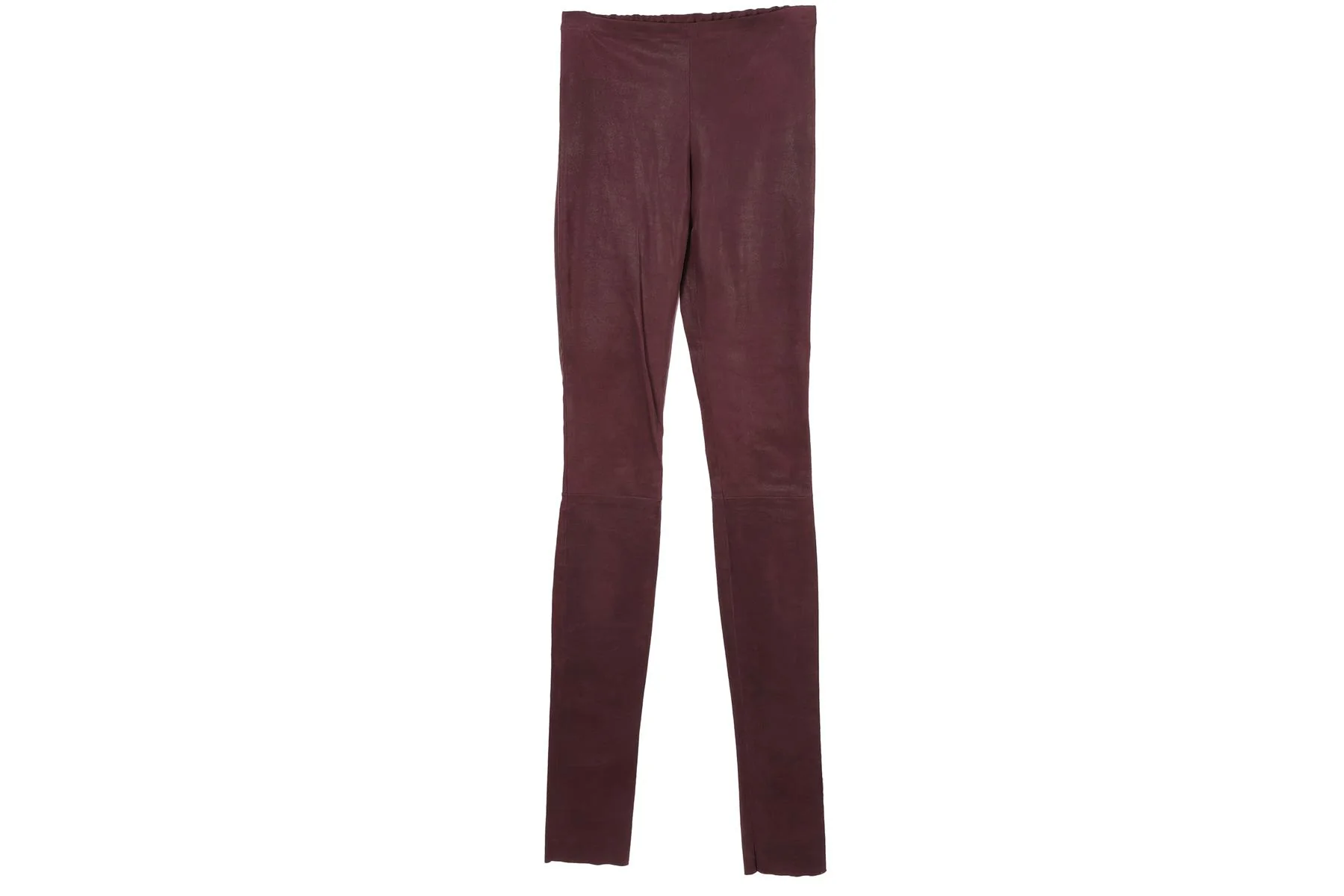 HAIDER ACKERMANN PURPLE LEATHER SKINNY PANTS FR 34 UK 8 - Image 2
