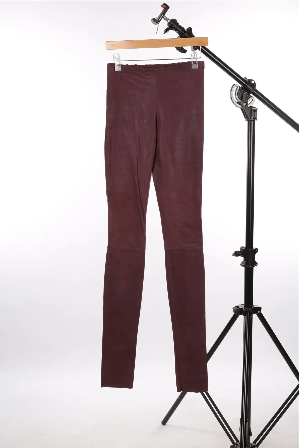 HAIDER ACKERMANN PURPLE LEATHER SKINNY PANTS FR 34 UK 8 - Image 3