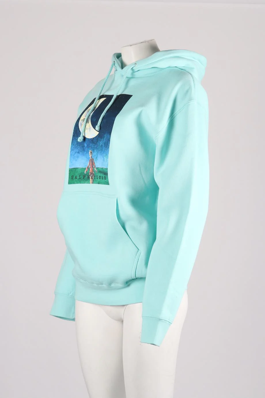 HALFWAY DEAD PRINTED COTTON BLEND HOODIE SMALL - Image 3