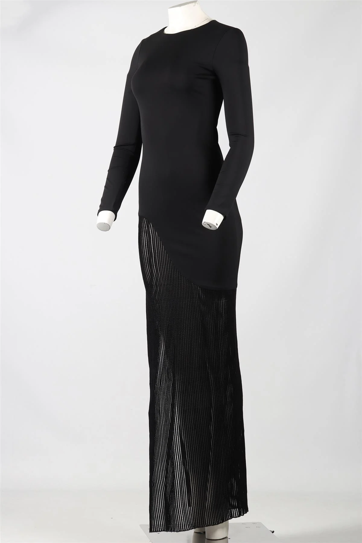 HANEY BLACK JERSEY MAXI DRESS US 0 UK 4 - Image 3