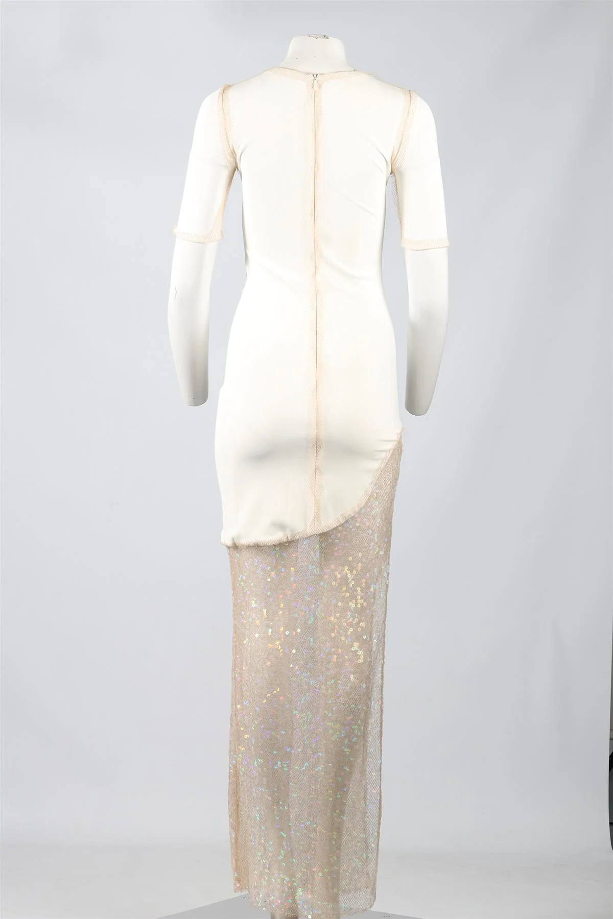 HANEY SEQUIN AND JERSEY MAXI DRESS US 0 UK 4 - Image 4