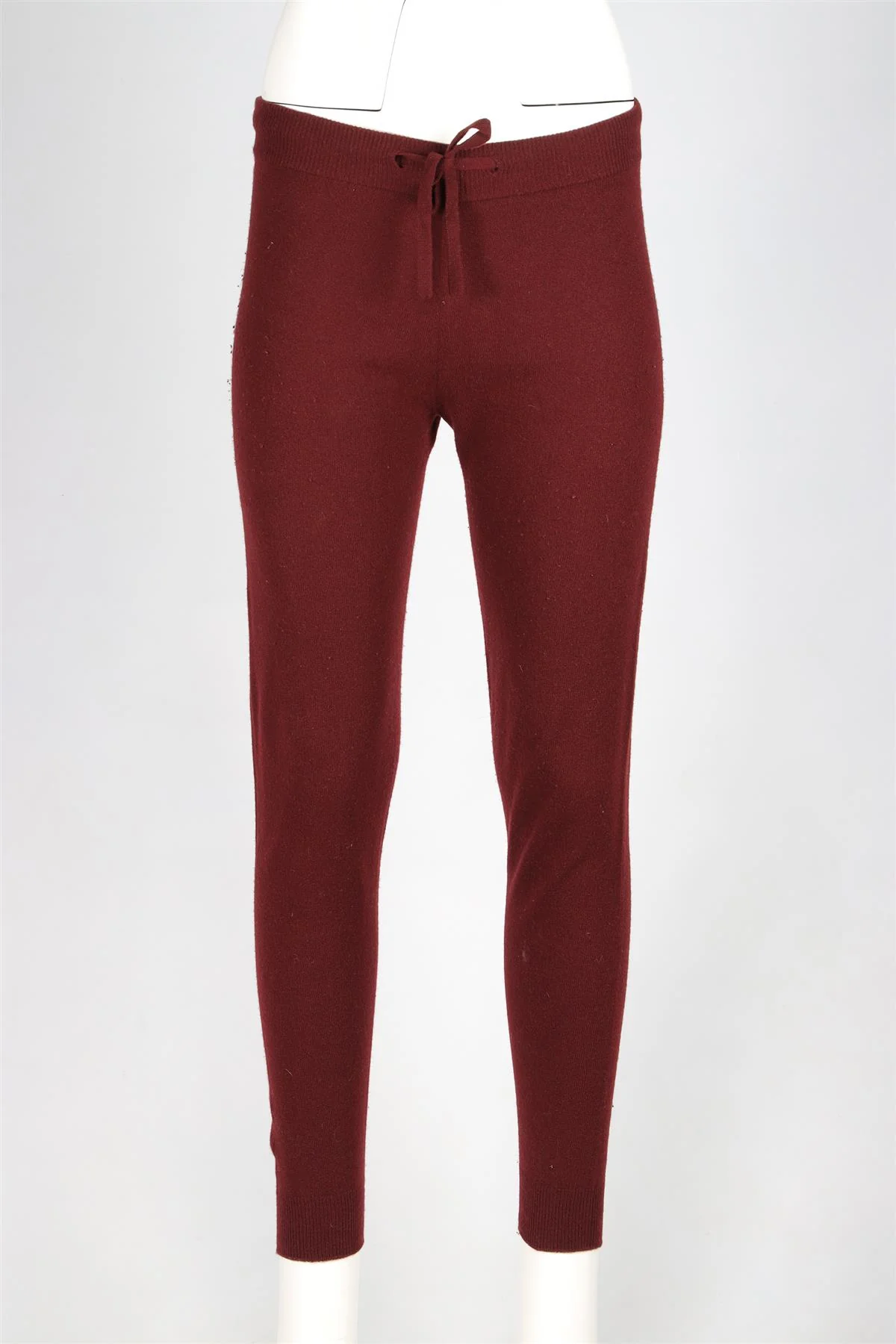 HARROD OF LONDON RED CASHMERE TRACK PANTS SMALL - Image 2