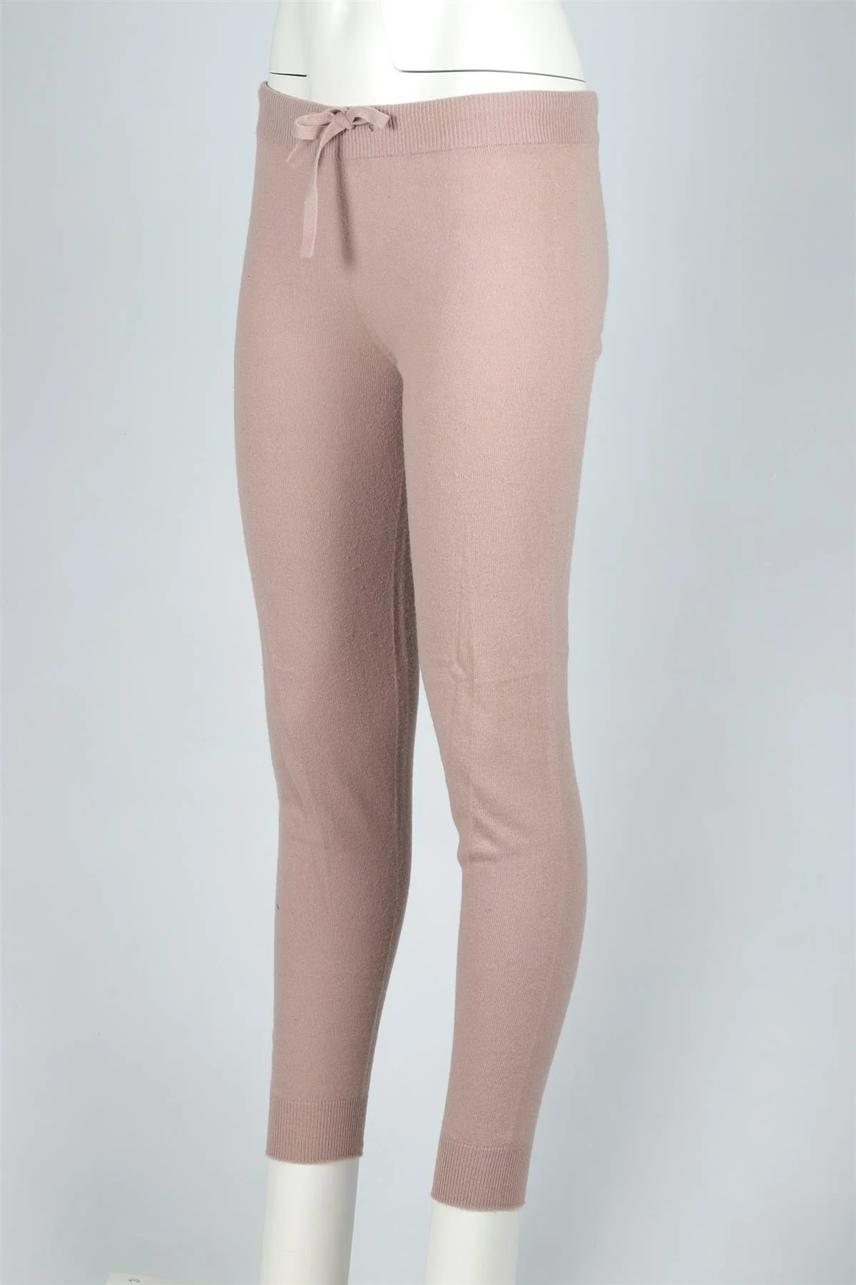 HARRODS OF LONDON TAUPE CASHMERE TRACK PANTS SMALL - Image 3