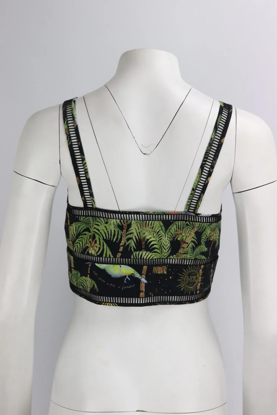 HAYLEY MENZIES CROPPED PRINTED COTTON TOP SMALL - Image 4