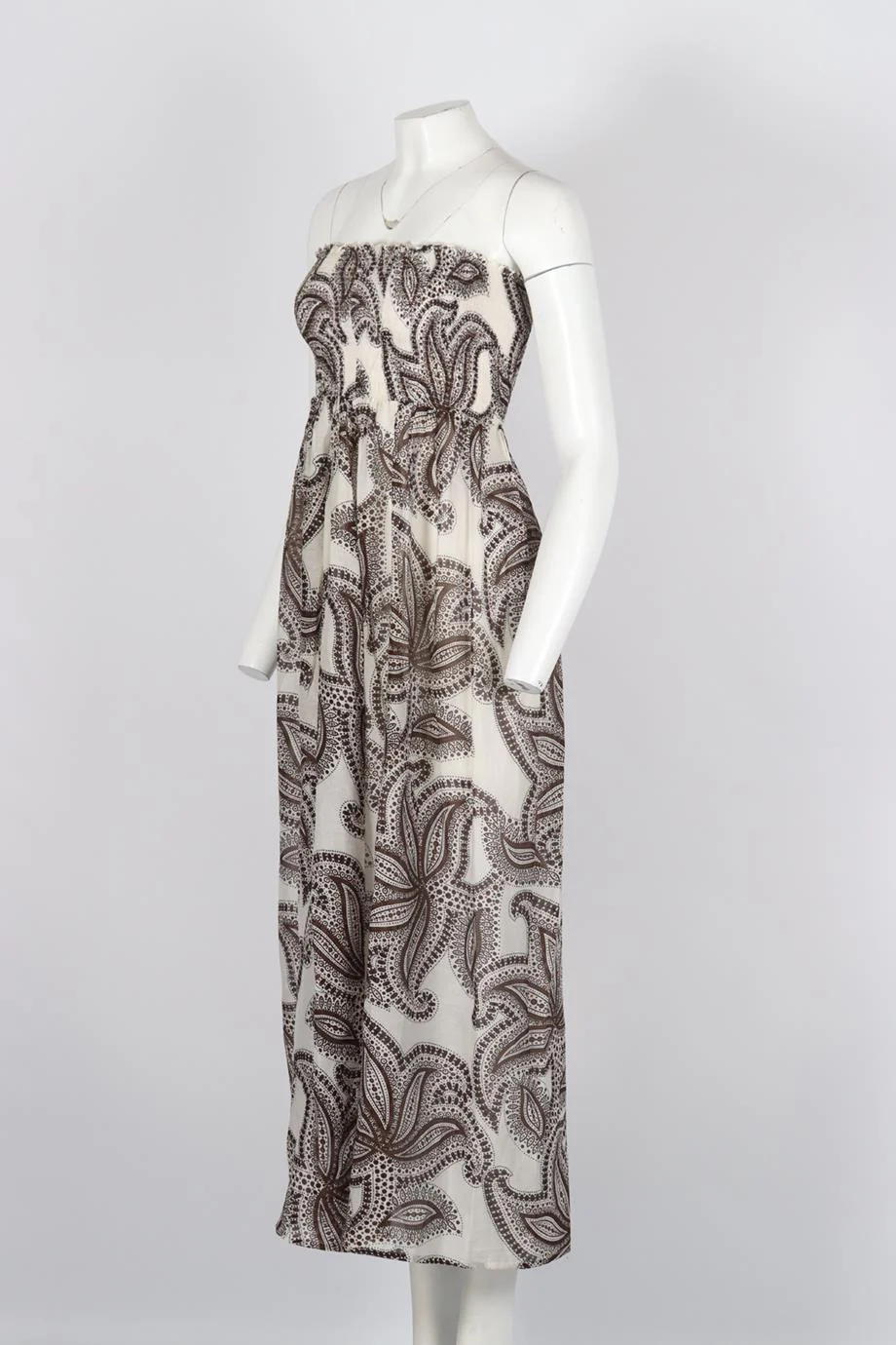 HEIDI KLEIN PRINTED COTTON AND SILK MAXI DRESS UK 8 - Image 3