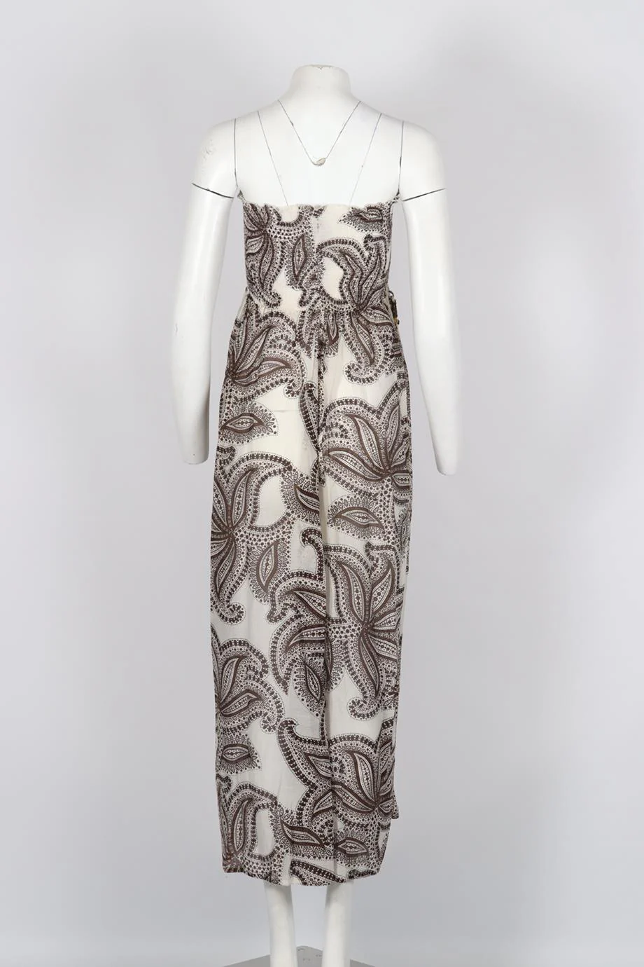 HEIDI KLEIN PRINTED COTTON AND SILK MAXI DRESS UK 8 - Image 4