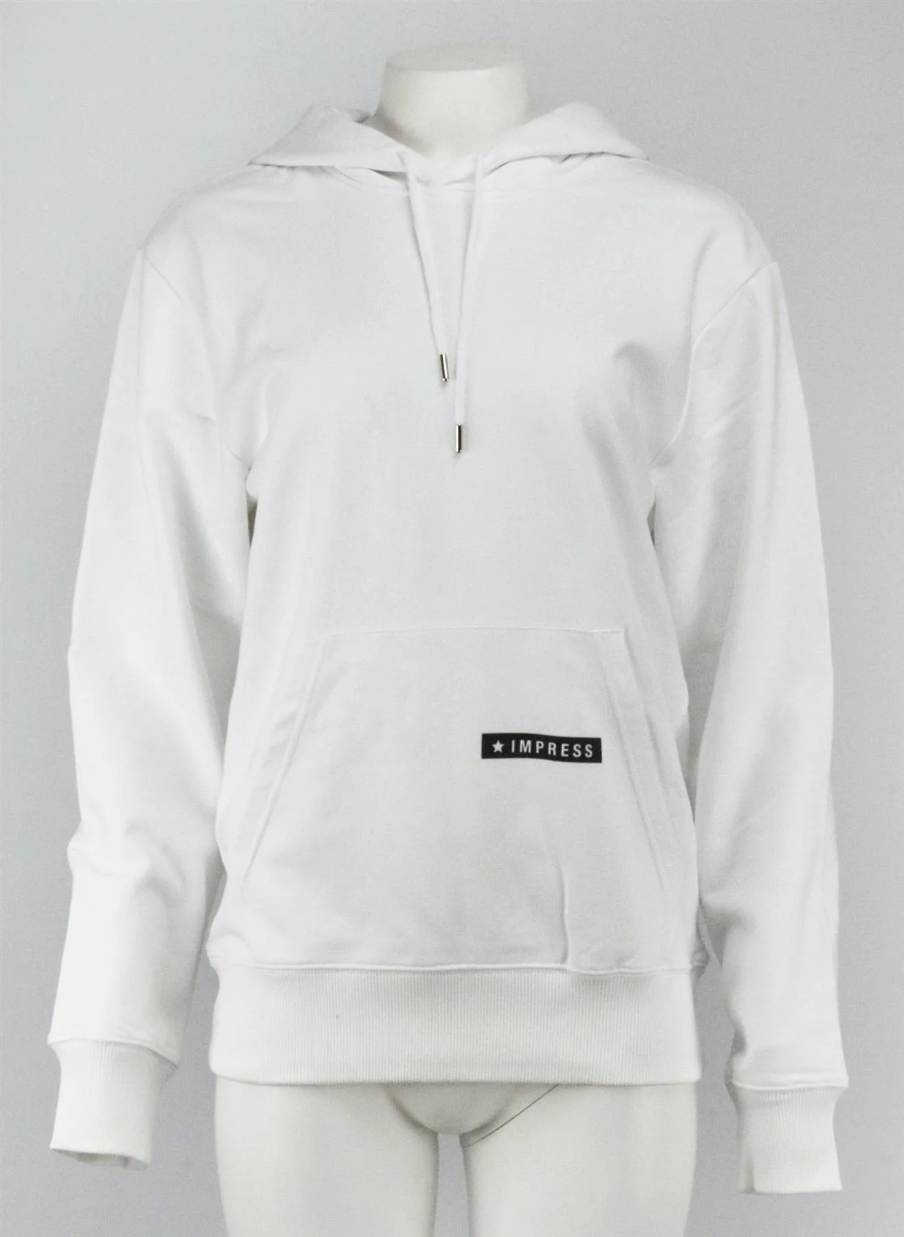 HELMUT LANG PRINTED COTTON JERSEY HOODIE MEDIUM - Image 3