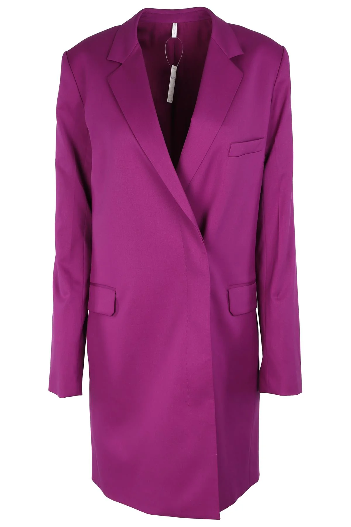 HELMUT LANG PURPLE WOOL DRESS UK 8