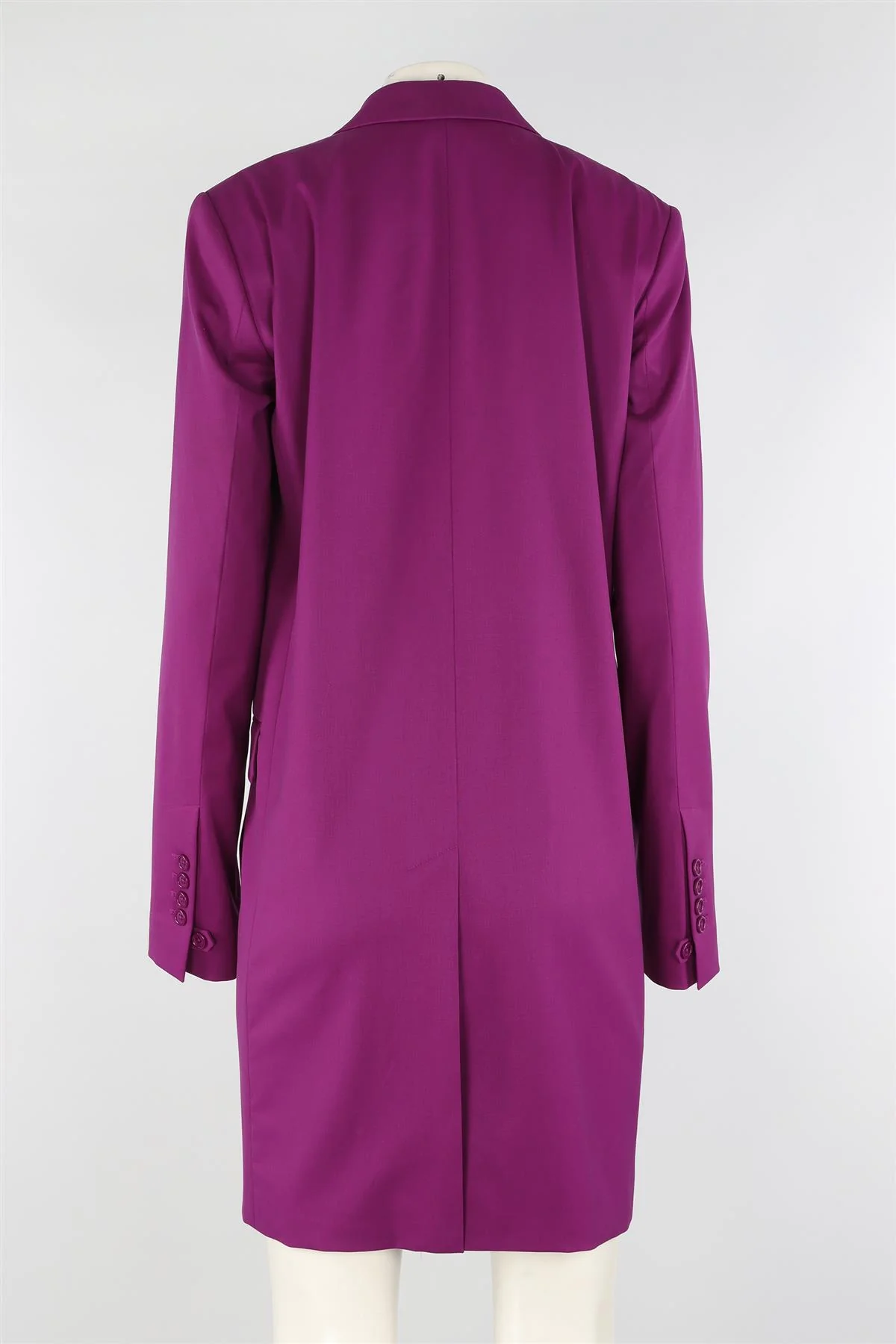 HELMUT LANG PURPLE WOOL DRESS UK 8 - Image 4