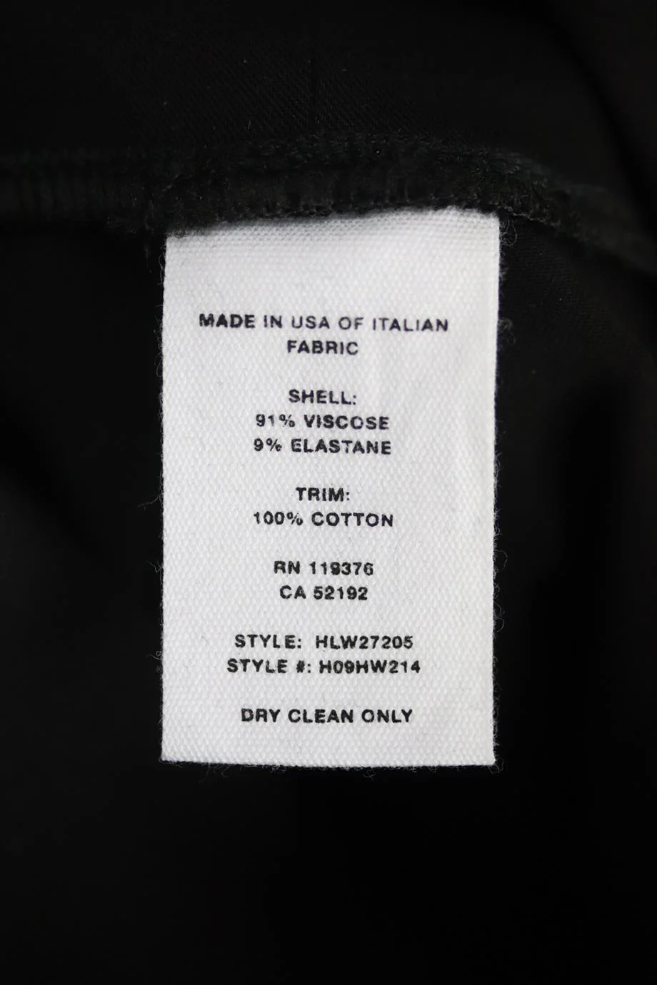 HELMUT LANG STRETCH TWILL LEGGINGS XSMALL - Image 6