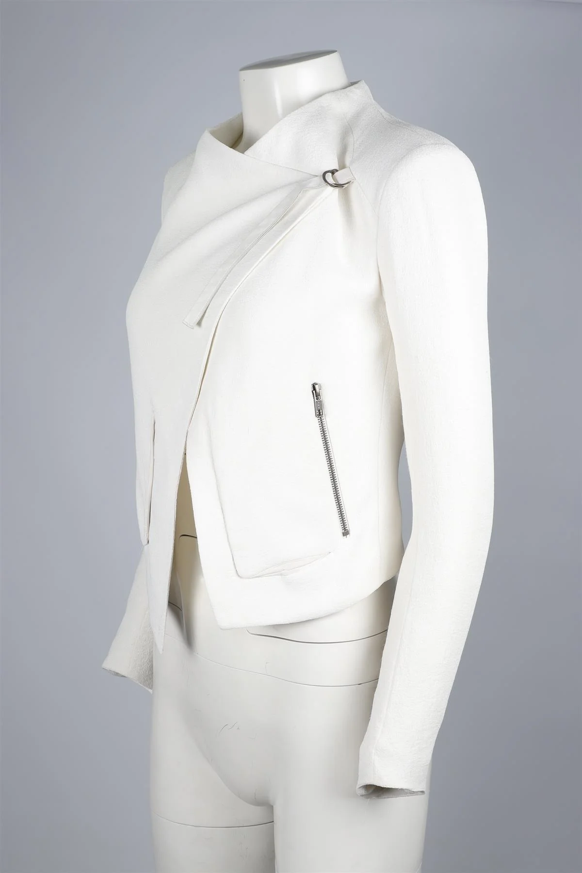 HELMUT LANG WHITE WOVEN JACKET UK 6 - Image 3