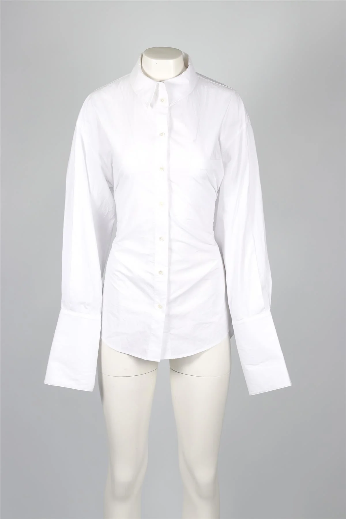 HELSA WHITE COTTON SHIRT SMALL - Image 6