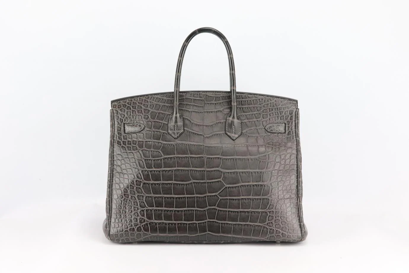 HERMÈS 2010 BIRKIN 35CM MATTE ALLIGATOR MISSISSIPPIENSIS LEATHER BAG - Image 3