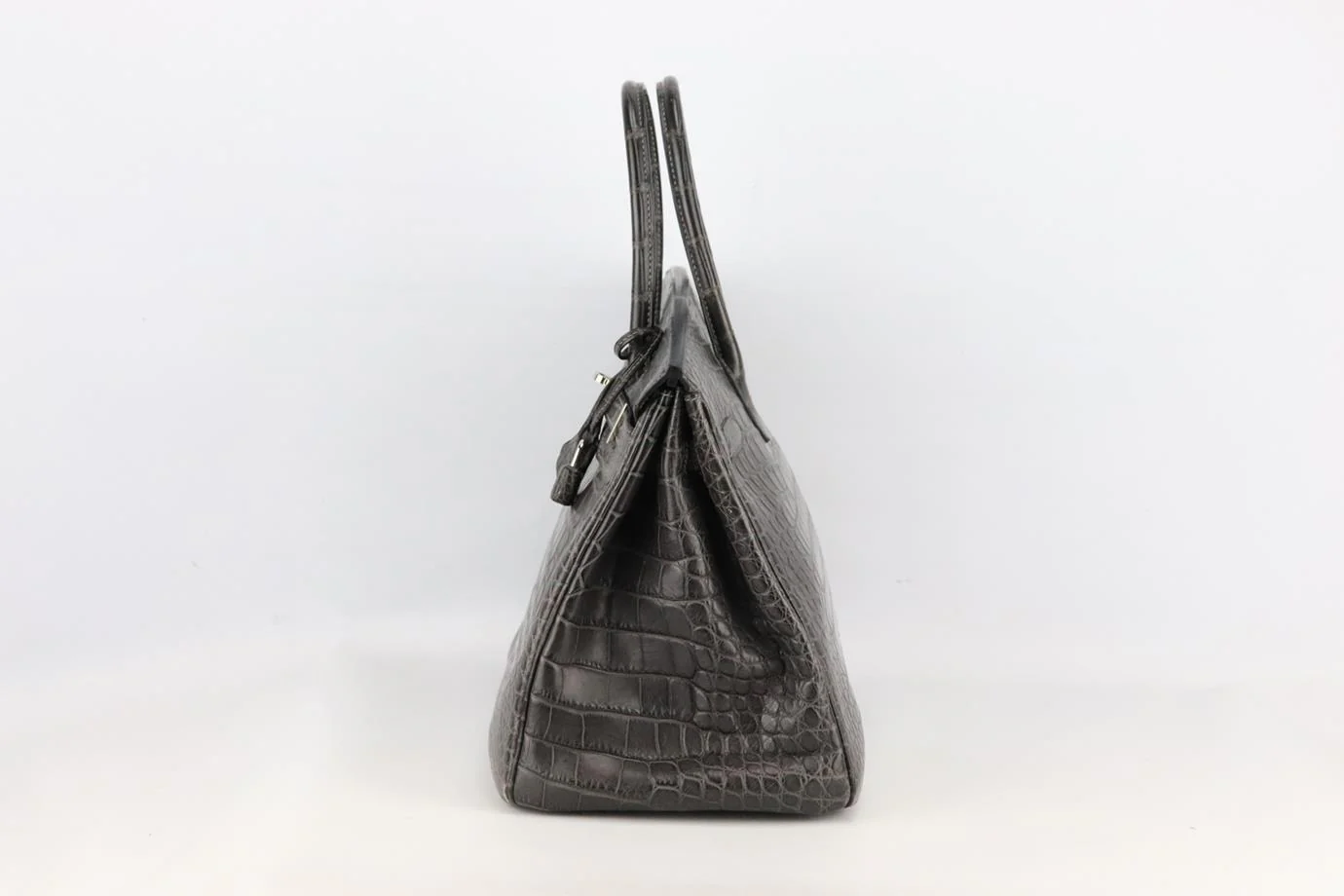 HERMÈS 2010 BIRKIN 35CM MATTE ALLIGATOR MISSISSIPPIENSIS LEATHER BAG - Image 4