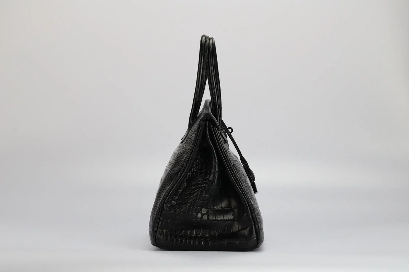 HERMÈS 2010 BIRKIN 35CM SO BLACK MATTE ALLIGATOR BAG - Image 5