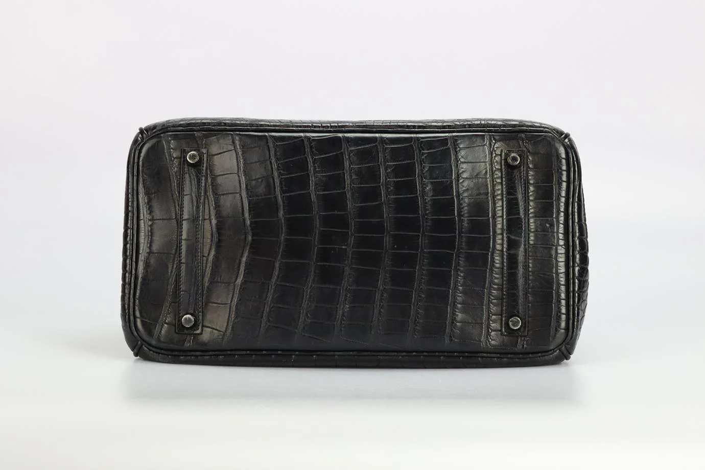 HERMÈS 2010 BIRKIN 35CM SO BLACK MATTE ALLIGATOR BAG - Image 7
