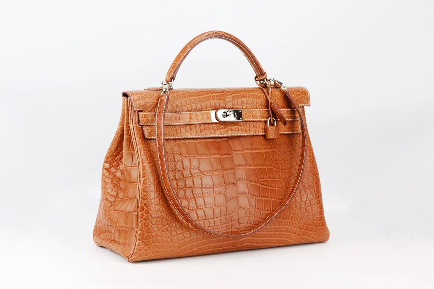 HERMÈS 2010 KELLY 40CM MATTE ALLIGATOR MISSISSIPPIENSIS LEATHER BAG - Image 11