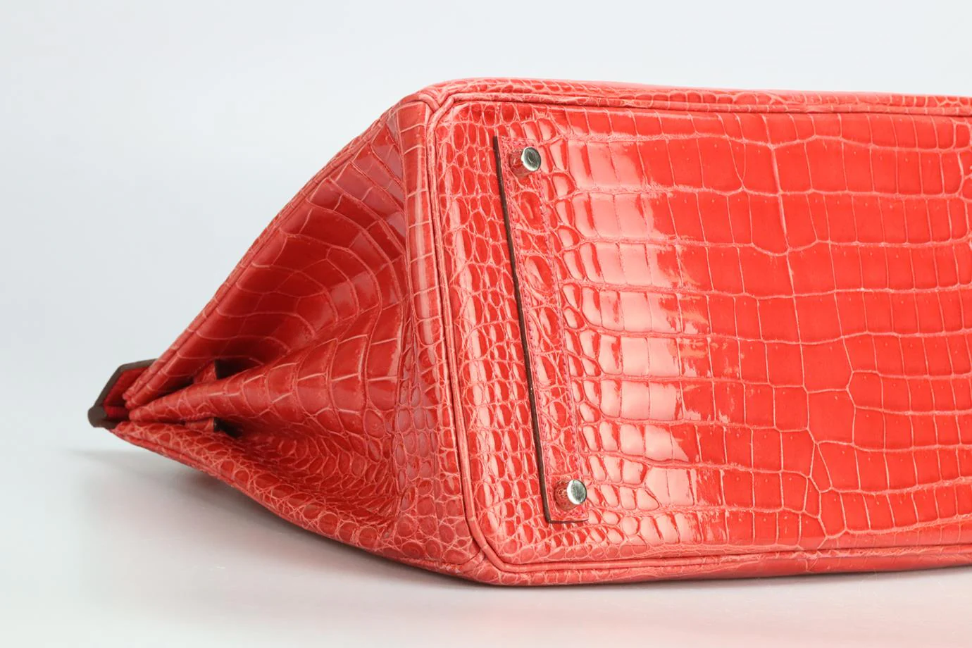 HERMÈS 2011 BIRKIN 35CM SHINY POROSUS CROCODILE LEATHER BAG - Image 9