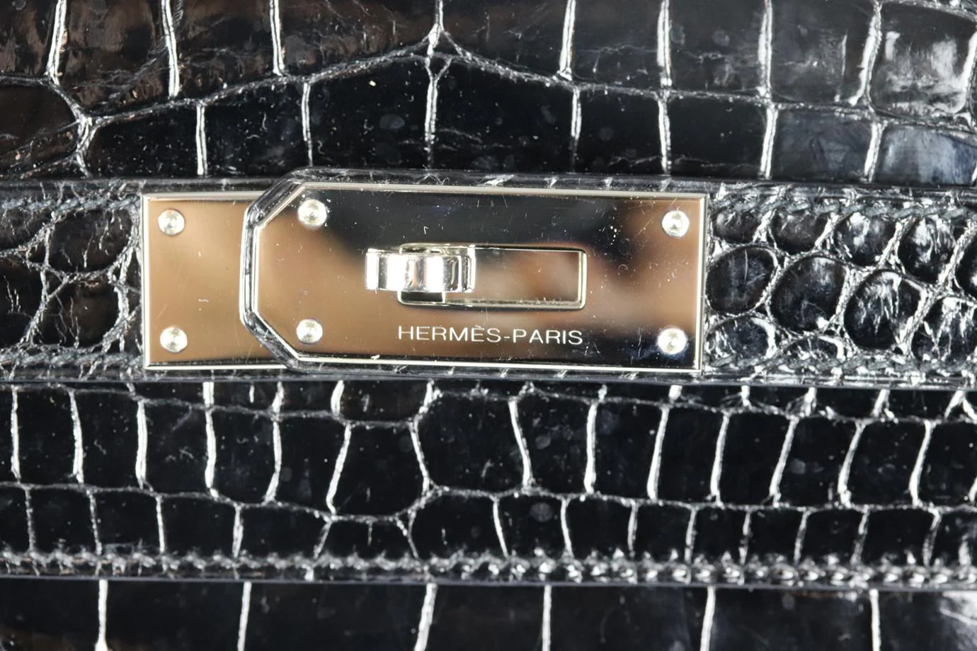 HERMÈS 2011 KELLY SELLIER 40CM CROCODILE PRORSUS LEATHER BAG - Image 10